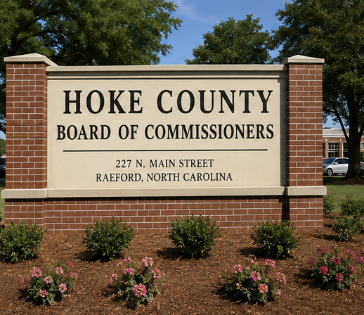 Board of Commissioner Sign We Are Hoke